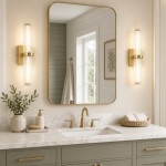 Saelin Modern LED Tube Glass Wall Sconce