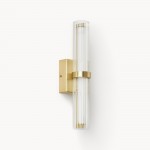 Saelin Modern LED Tube Glass Wall Sconce
