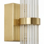 Saelin Modern LED Tube Glass Wall Sconce
