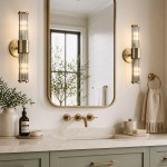 Prisha Mid Century Gold Fluted Ribbed Glass Wall Sconces