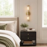 Prisha Mid Century Gold Fluted Ribbed Glass Wall Sconces