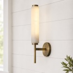 Ozora Candle Alabaster Sconce