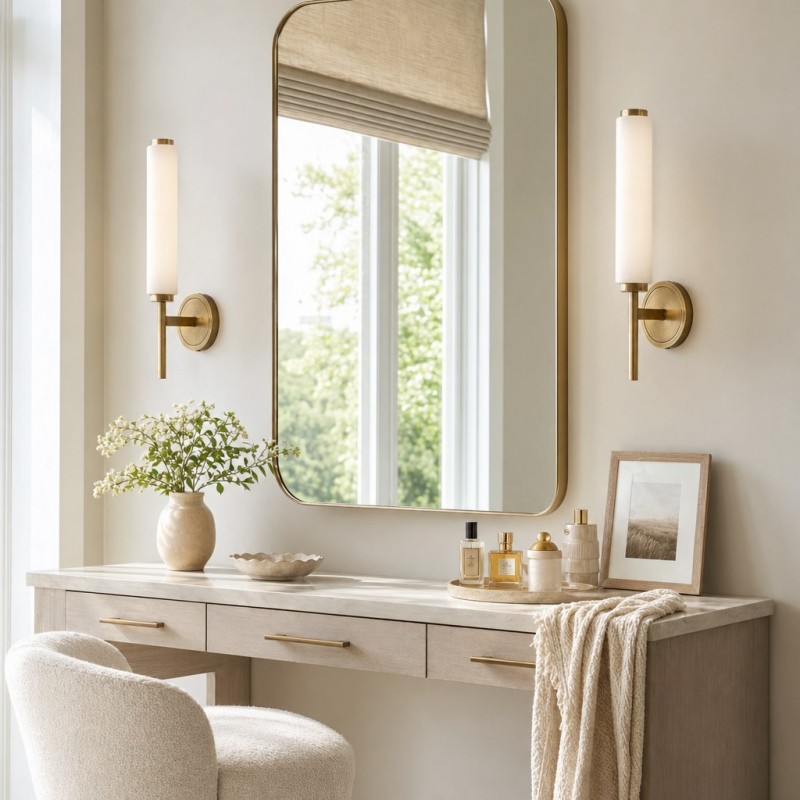Ozora Candle Alabaster Sconce