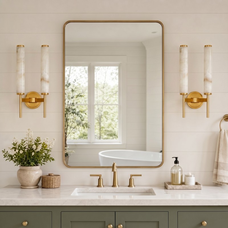 Ozora Candle Alabaster Sconce