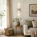Zinnia Glass Tube Double Wall Mounted Light