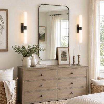 Zinnia Glass Tube Double Wall Mounted Light