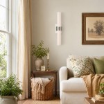 Zinnia Glass Tube Double Wall Mounted Light