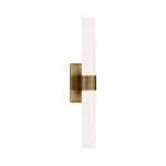 Zinnia Glass Tube Double Wall Mounted Light
