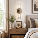 Joanna Modern 2/3 Light Ribbed Fluted Glass Wall Light