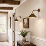Galilea  Industrial Antique Brass Conical Wall Light