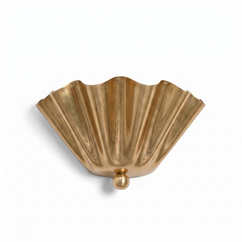 Imara Antique Brass Flower Wall Sconce