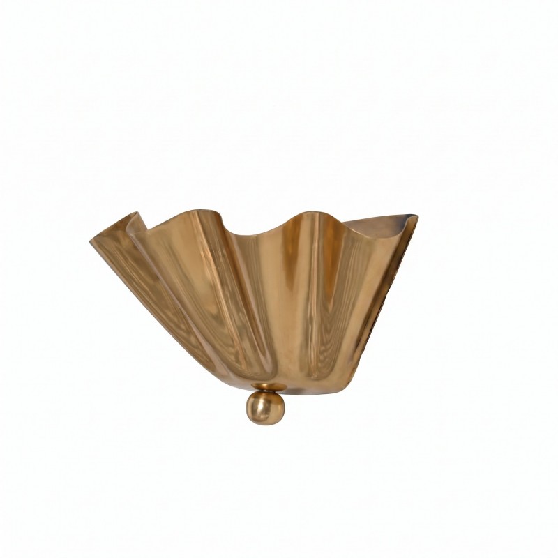 Imara Antique Brass Flower Wall Sconce