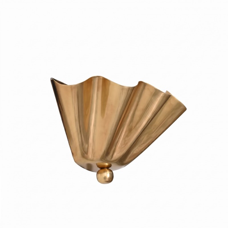 Imara Antique Brass Flower Wall Sconce