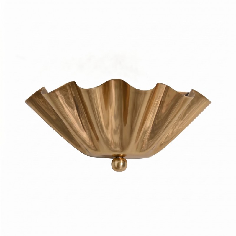Imara Antique Brass Flower Wall Sconce