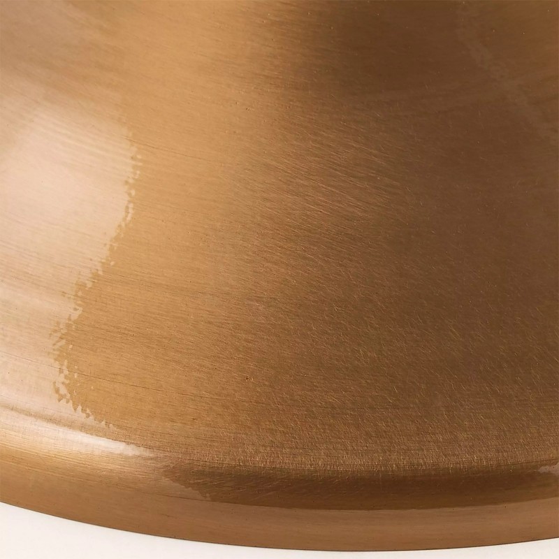 Adley Mid-Century Brass Disc Pendant Light