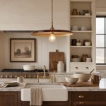Adley Mid-Century Brass Disc Pendant Light