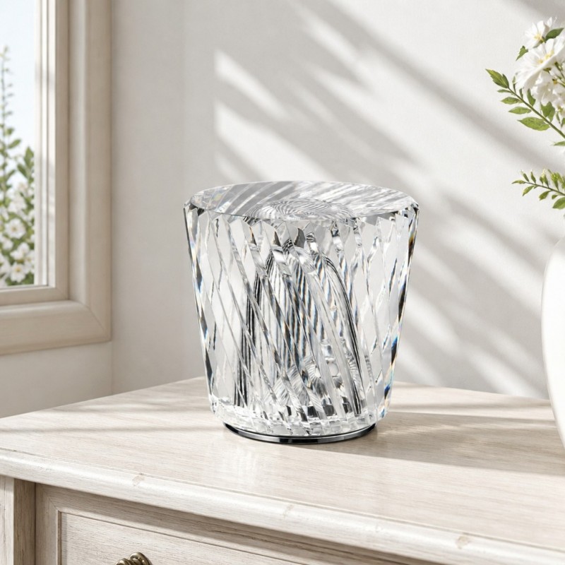 Faelith Modern Crystal Glass Faceted Table Lamp
