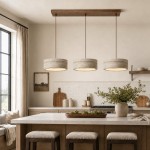 Veloria Scandinavian Travertine Round Pendant Light