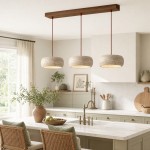 Veloria Scandinavian Travertine Round Pendant Light