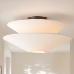 Caspar Minimalist Travertine Retro Ceiling Light