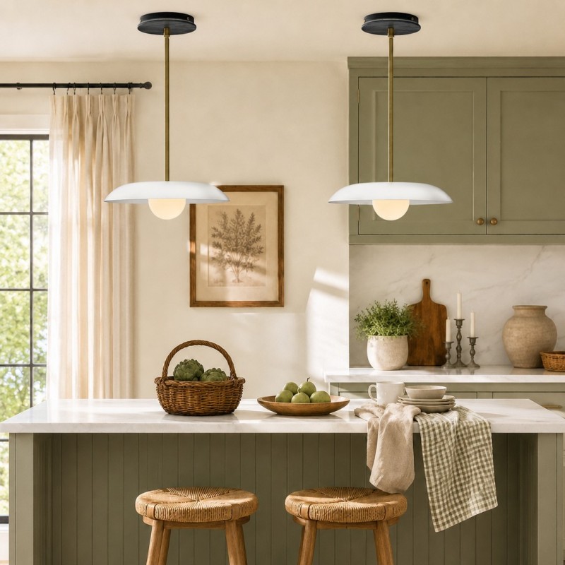 Eiralys Industrial Metal Dome Pendant Light