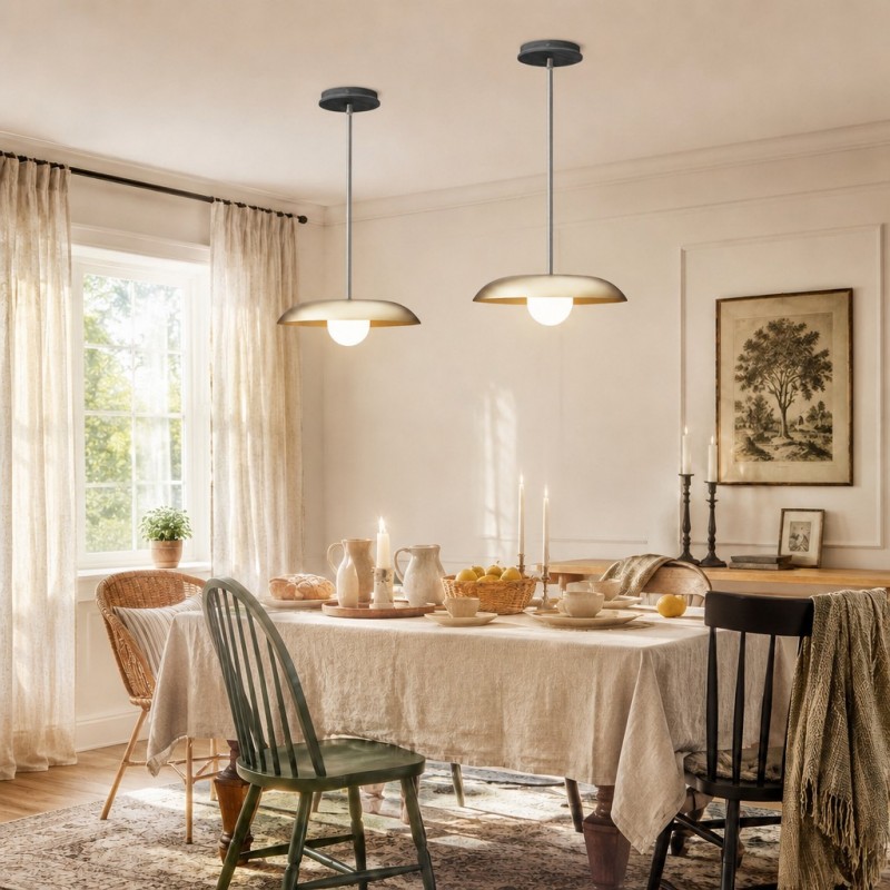 Eiralys Industrial Metal Dome Pendant Light