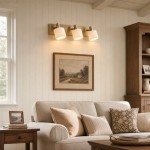 Ianto Modern Brass Cylinder Porcelain Wall Sconce