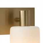 Ianto Modern Brass Cylinder Porcelain Wall Sconce