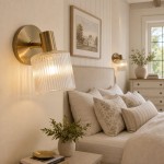 Caris Modern Brass Cylinder Glass Wall Sconce