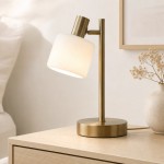 Aura Contemporary Adjustable Porcelain Table Lamp