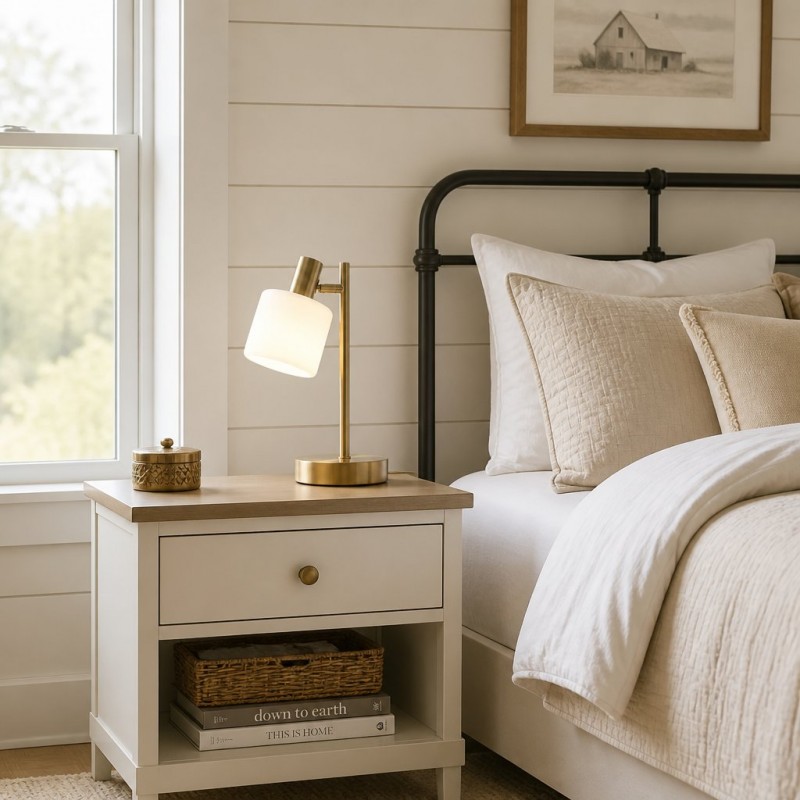 Aura Contemporary Adjustable Porcelain Table Lamp