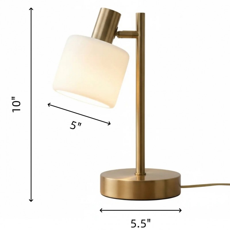 Aura Contemporary Adjustable Porcelain Table Lamp