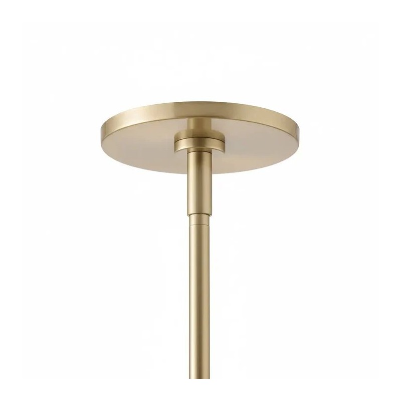 Ianto Modern Brass Porcelain Cylinder Chandelier