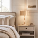 Elaina Natural Travertine Wood Pleated Drum Table Lamp