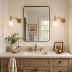Aura Elegant Brass Swing Arm Porcelain Wall Sconce
