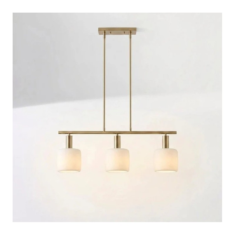 Aura Modern Linear Porcelain Chandelier