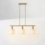 Aura Modern Linear Porcelain Chandelier