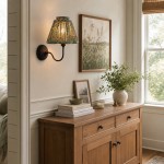 Fenwick Vintage Pleated Pattern Fabric Shade Wall Sconce