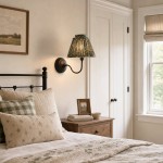 Fenwick Vintage Pleated Pattern Fabric Shade Wall Sconce