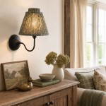 Fenwick Vintage Pleated Pattern Fabric Shade Wall Sconce