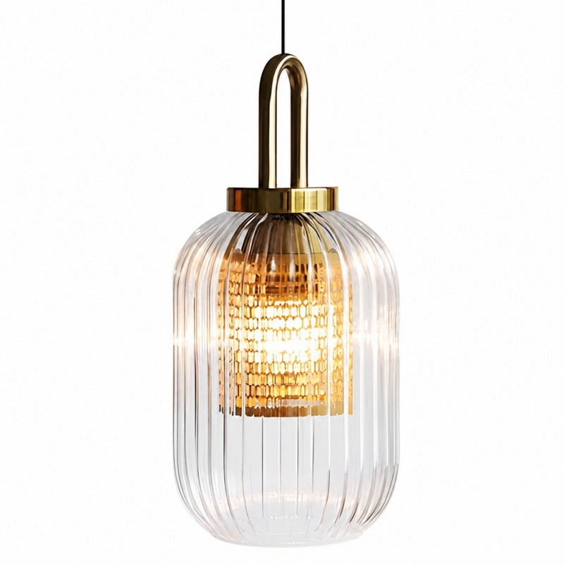 Cove Rustic Glass Metal Pendant Light