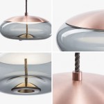 Lewis Modern LED Geometric Glass Pendant Light