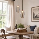 Lewis Modern LED Geometric Glass Pendant Light
