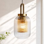 Cove Rustic Glass Metal Pendant Light