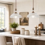 Vilkas Vintage Flower Shaped Glass Pendant Light