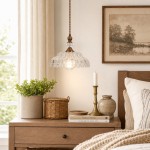 Vilkas Vintage Flower Shaped Glass Pendant Light