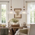 Vilkas Vintage Flower Shaped Glass Pendant Light
