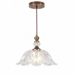 Vilkas Vintage Flower Shaped Glass Pendant Light