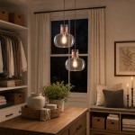 Dravon Minimalist Amber Glass Bottle Pendant Light