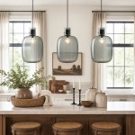 Dravon Minimalist Amber Glass Bottle Pendant Light
